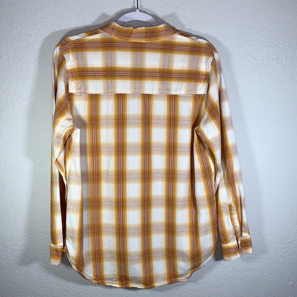 Universal Thread Button Down Yellow White Plaid S… - image 7
